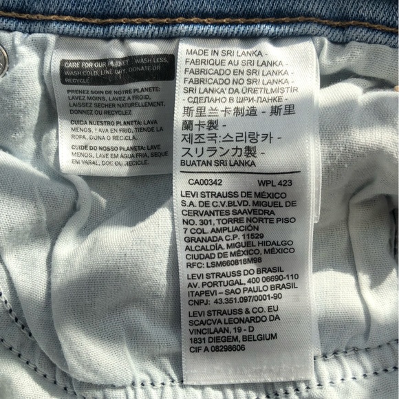 LEVI’S 724 High Rise Straight Crop - Size 28 - Picture 13 of 14